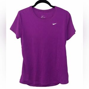 Nike Women's Purple Short Sleeve Dri-FIT Tee